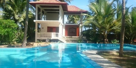 Perfect Sandy Beach Plot with 2 bedrooms villa and pool